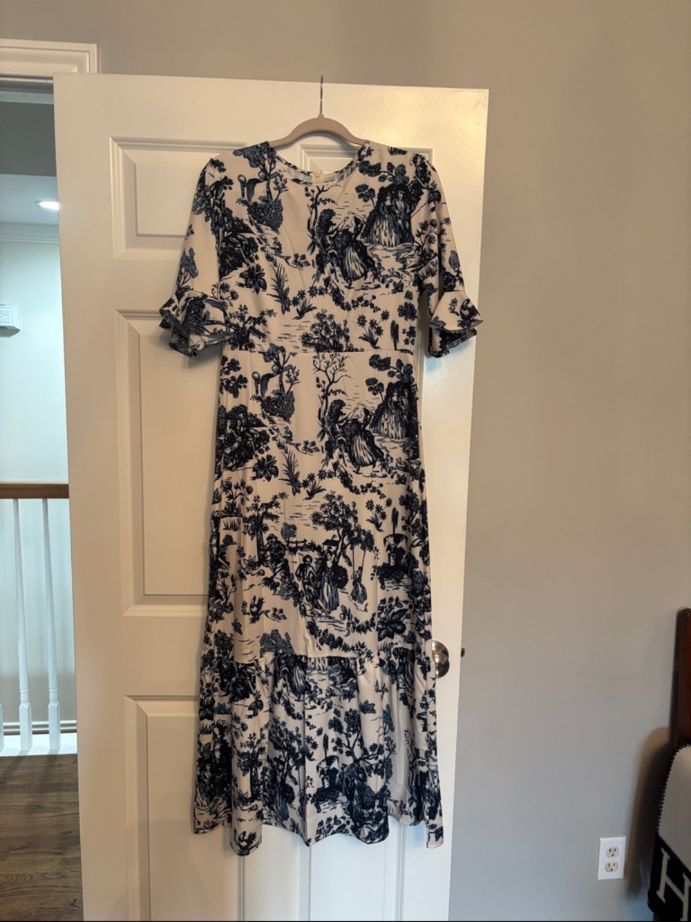 STYLEWE Blue and White Toile Maxi Dress
